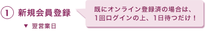 新規会員登録